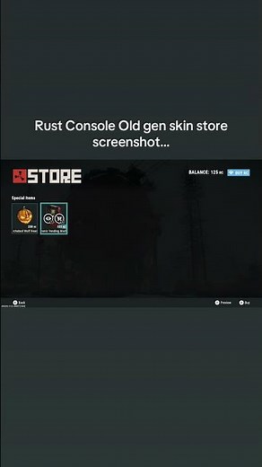 Rust Console Old gen skin store rotation screenshot…#shorts #rust #rustconsole