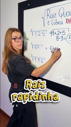 RAIZ QUADRADA E CÚBICA RAPIDINHA! #matematica #raiz #educacao #ensinomédio