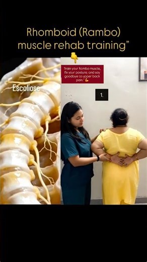 Rhomboids Rehab Training 👇#physiotherapist#physiorehab#physio#physiotips