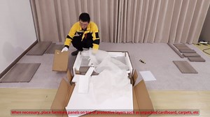 36 Inch Bathroom Vanity with Sink & Faucet & Mirror, Farmhouse Bathroom Vanity Cabinet Set with Sliding Barn Door & Drawers, Small Single Bath Storage Vanity Sink, Grey