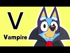 BLUEY Halloween Leaning Video - Learn the Alphabet with Buey & Bingo