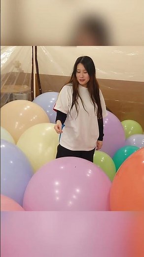 Giant Balloon Pool & Popping Challenge