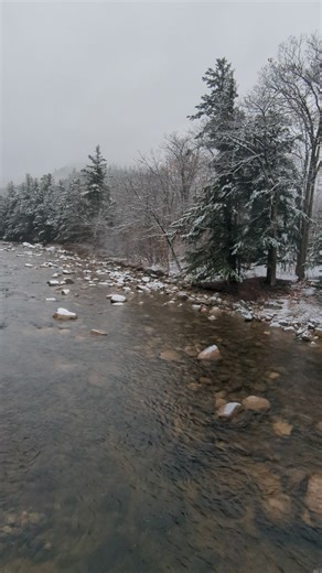 4.4K views · 201 reactions | The Albany Covered Bridge and the Swift river that goes under it. Kancamagus Highway, NH, November 9, 2025 #thenaturenomad #winterwonderland #firstsnow #winterscene #firstsnowfall #kancamagushighway #PeacefulNature #snowfall2025 #NewHampshire #swiftriver | The Nature Nomad | Facebook