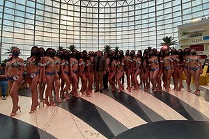 Miss World Philippines 2021 bets parade swimwear amid rainy weather