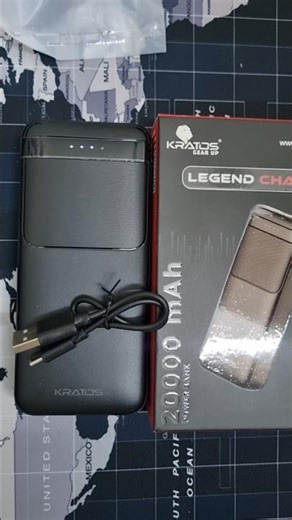 Kratos 20000mAh Power Bank 🔋 | 22.5W Fast Charge | Triple Output PD Powerbank