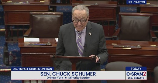 Senate Minority Leader Chuck Schumer on the Iran War