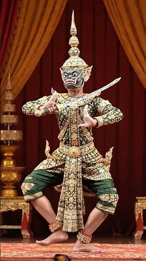 Thailand culture and traditional dance called khon #viralvideoshorts #dance #lifeisbutadream