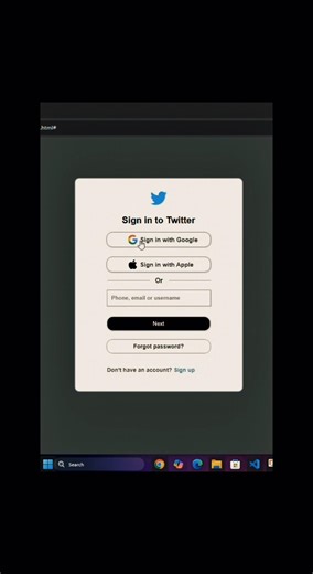 Twitter Login Page Clone 🔥 | HTML CSS JavaScript | Frontend Project ‪@CodeWithHarry‬ #coding