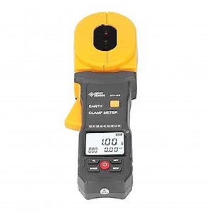 Gugxiom Digital Clamp Meter Clamp Ground Resistance Meter 55x32 mm, ST4100 LCD Clamp Earth Ground Tester Resistance Resolution 0.001Ω 0.01mA, Auto Power Off (Without Batteries)
