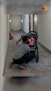 Husband thinks quick when his wife ambushes him 😄