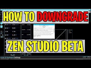 How to Downgrade Zen Studio to Stable Version