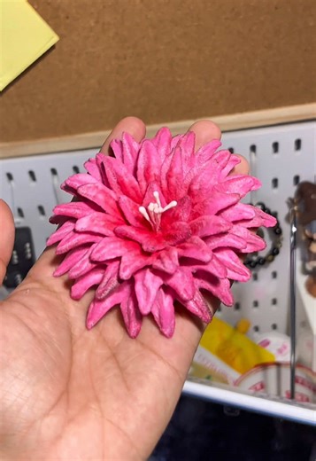 First Time Fuzzy Wire Flower Creation