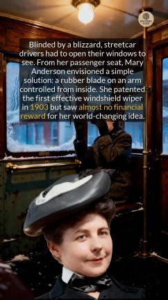 She patented the first windshield wiper in 1903 but saw no reward; how essential is her invention today? #history #didyouknow #invention | Mystery Feed