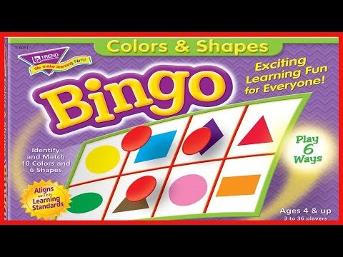 Color and Shape Bingo: A Fun Way to Learn 10 Colors and 6 Shapes