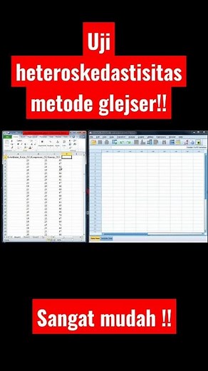 uji heteroskedastisitas metode glejser dengan SPSS . sangat mudah!! #spss #kuantitatif #skripsi