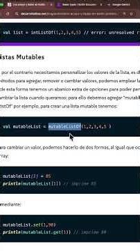 🟢 Arrays and lists in Kotlin: Types of Lists - 10 - P6