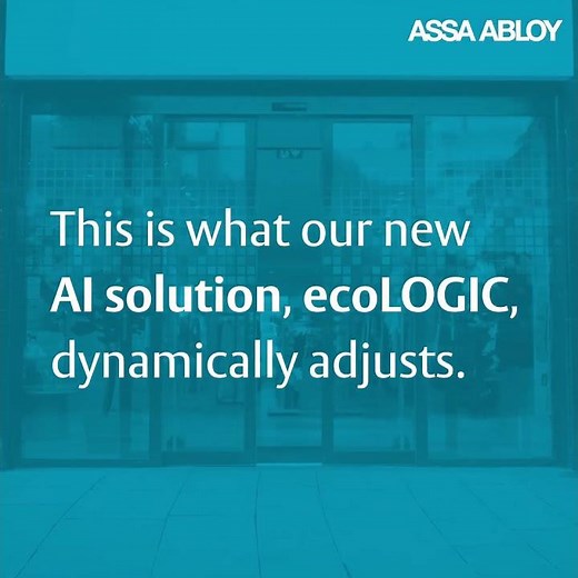 ASSA ABLOY ecoLOGIC Reduce your carbon footprint