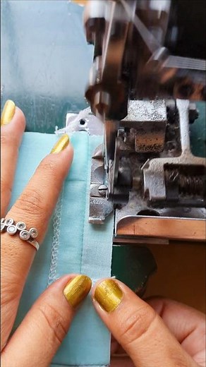 Sewing Tips And Tricks For Slits Using Interlock Machine/Overlock machine #Shorts #interlockmachine