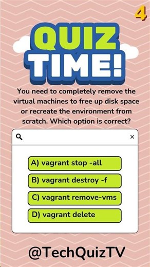 🔥 Linux Quiz: Which Vagrant Command Is Correct?
