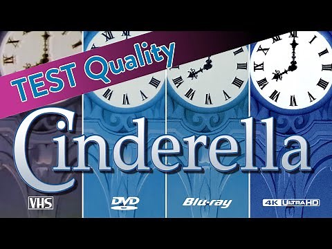 Cinderella・4 Versions (VHS・DVD・Blu-Ray・4K)