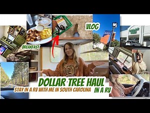DOLLAR TREE HAUL IN A RV IN SOUTH CAROLINA | VLOG | THRIFT FINDS