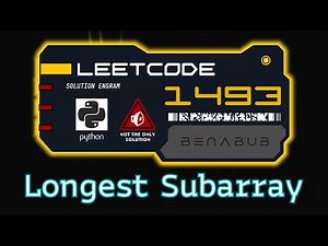 Longest Subarray of 1's After Deleting One Element — LeetCode #1493 | Python Algorithm Visualization