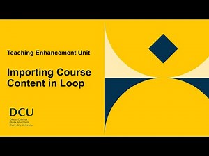 Importing Course Content in Loop (2025-26)