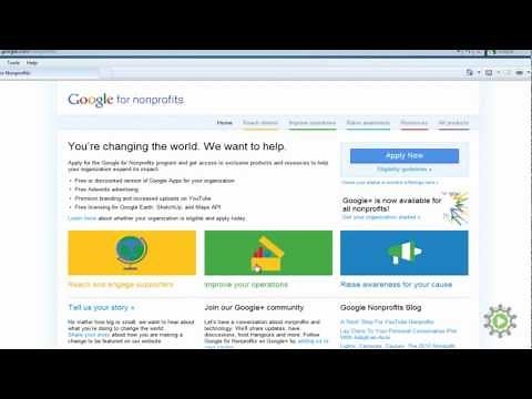 Creating a YouTube & Google nonprofit account