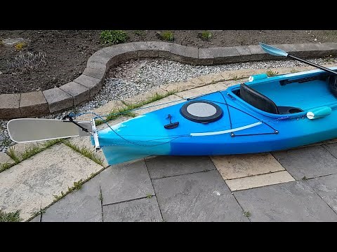 DIY Kayak rudder - no through holes for control lines