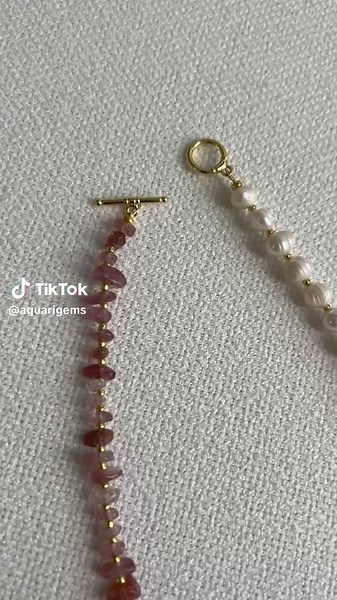 Handmade Rose Quartz Beaded Necklace with Pearls