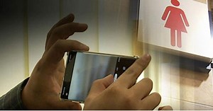 Hidden Camera Filmer Gets Trapped In His Own "Paradise" After He Gets Locked In The Female Bathroom