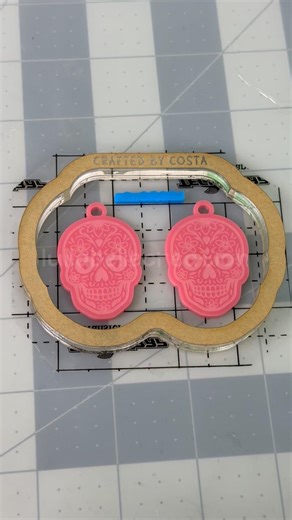 Sugar skull resin molds 🩵 #handmade #silicone #resin #shorts