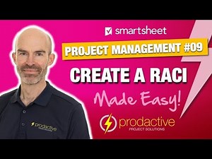Smartsheet demo to create a RACI (with project and portfolio management views)
