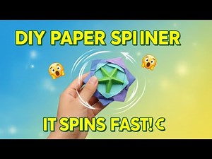 How to Make a Paper Spinner | Easy DIY Origami Toy