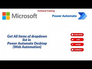 Get All items of dropdown list in Power Automate Desktop Web Automation