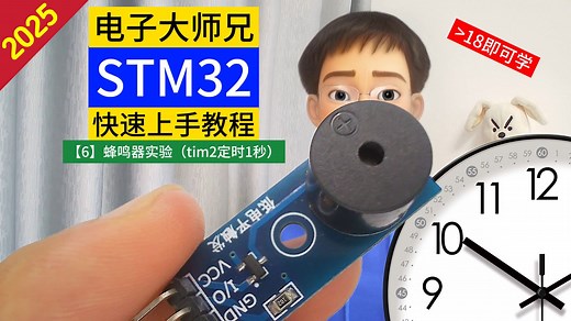 【6】蜂鸣器实验（tim2定时1秒）