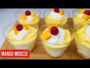 Quick Mango Recipe | Mango Mousse Recipe | How to make mango mousse