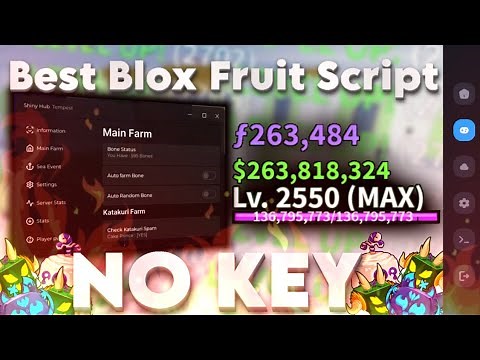 Script Blox Fruit Mobile No Key FRUIT RAIN & AUTO FARM | SHINY HUB | RAID | Fluxus & Delta Script