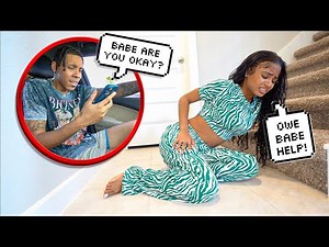 Getting Hurt To See How Fast My Boyfriend Will Come! *cute reaction*