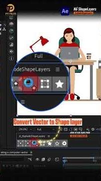 Convert file thiết kế từ illustrator thành dạng shape layer bên After effect #ptfilmproduction