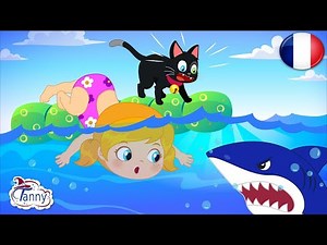🏖 Journée d'aventure à la plage 🦈Dessins animés de requins | Tanny en Français