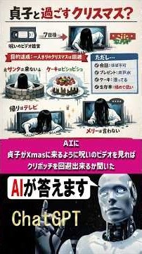[AI Considers Spending Christmas with Sadako!] We asked AI if watching a cursed video to make Sad...