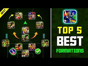 Top 5 Best Formations In eFootball 2025 Mobile || Best Custom Formation In eFootball 2025 🔥