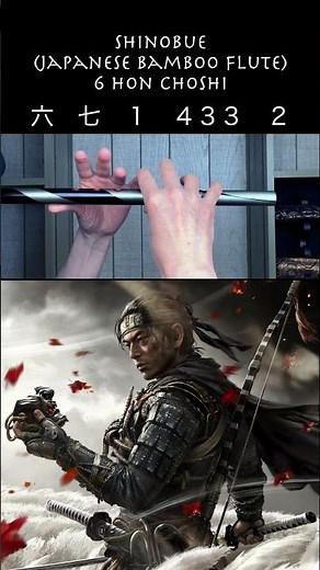 Ghost of Tsushima – Jin Sakai Theme | Shinobue Fingering Tutorial (Finger Numbers)
