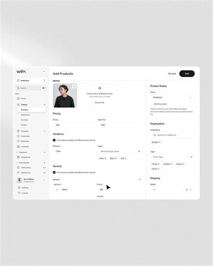 Modern E-commerce Product Management Dashboard UI | SaaS Admin Panel Design