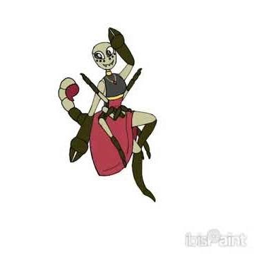 Carmine The Red Tailed Scorpion #art