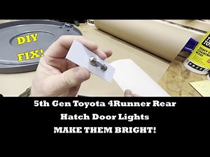 Dim Cargo Lights? Not Anymore – 5th Gen 4Runner Easy Bright DIY Mod