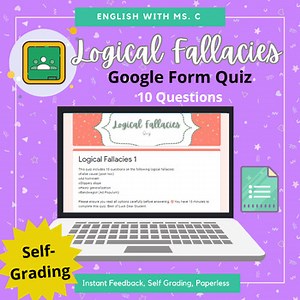 Ready-to-Use Logical Fallacies Quiz (Self-Grading Quiz)