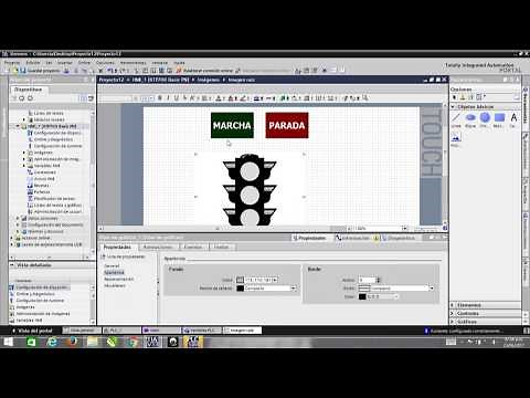 PROGRAMACIÓN SEMÁFORO PASO A PASO EN TIA PORTAL PANTALLA HMI AMIMACIÓN