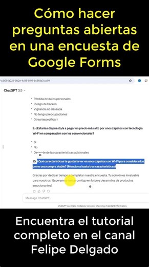 How to create open-ended questions in Google Forms 📋 Google Drive survey tutorial: Step-by-step